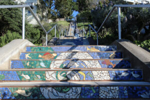 Mosaic Stairs and Hidden Steps in San Francisco
