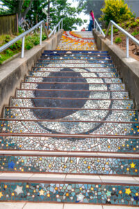 Mosaic Stairs and Hidden Steps in San Francisco