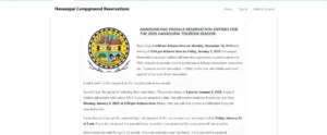 Havasupaire reservations Website