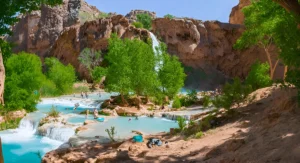 camping at Havasupai Falls