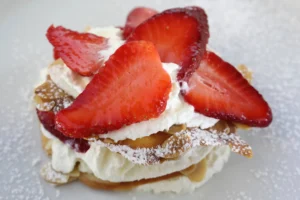 A dessert of strawberries in monopoli