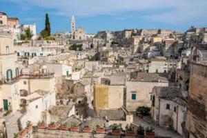 Matera, Italy % Piazza Vittorio Veneto Viewpoint