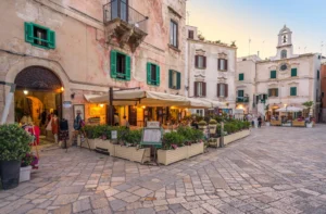 Polignano a Mare in the evening