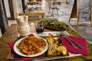 Matera, Italy % outdoor table with a dinner Matera